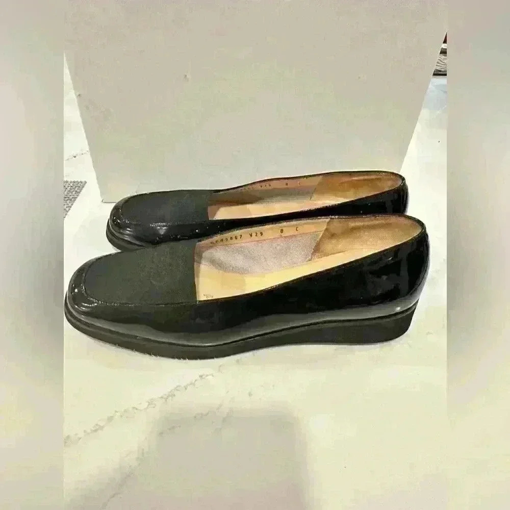 🔥🔥Salvatore Ferragamo Women Gancini Genuine Leather Mesh Loafers Shoes 8 - Picture 5 of 9
